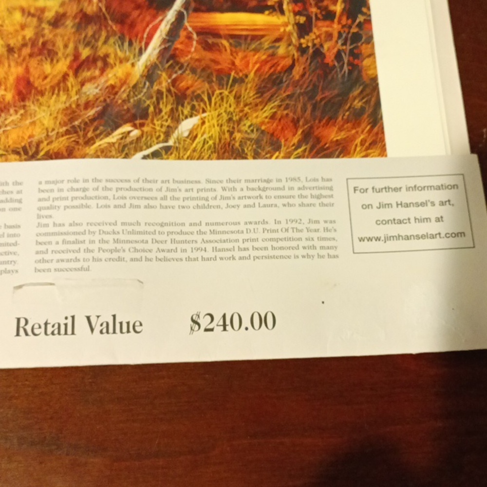 Jim Hansel Wildlife Collection Prints 4 prints total. - Picture 4 of 8